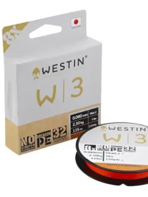 Westin Splétaná Šňůra W3 8 Braid Dutch Orange 300 m - 0,405 mm 38,7 kg Nejprodávanější