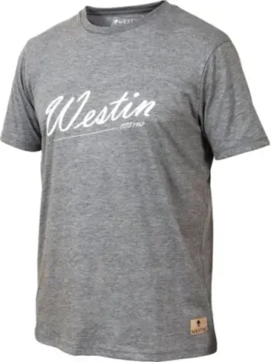 Westin Tričko Old School T-Shirt Grey Melange - M Sezónní Sleva
