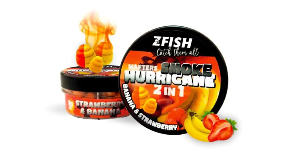 Zfish Wafters Smoke Huricane 2in1 8-10 mm 30 g - Strawberry Banana Časově Omezené