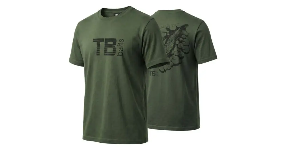 Tovární Cena TB Baits Tričko Hidden Carp Green - XXXL
