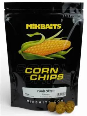 Zlevněný Mikabits Boilie Corn Chips Tygří Ořech - 300 g 20 mm