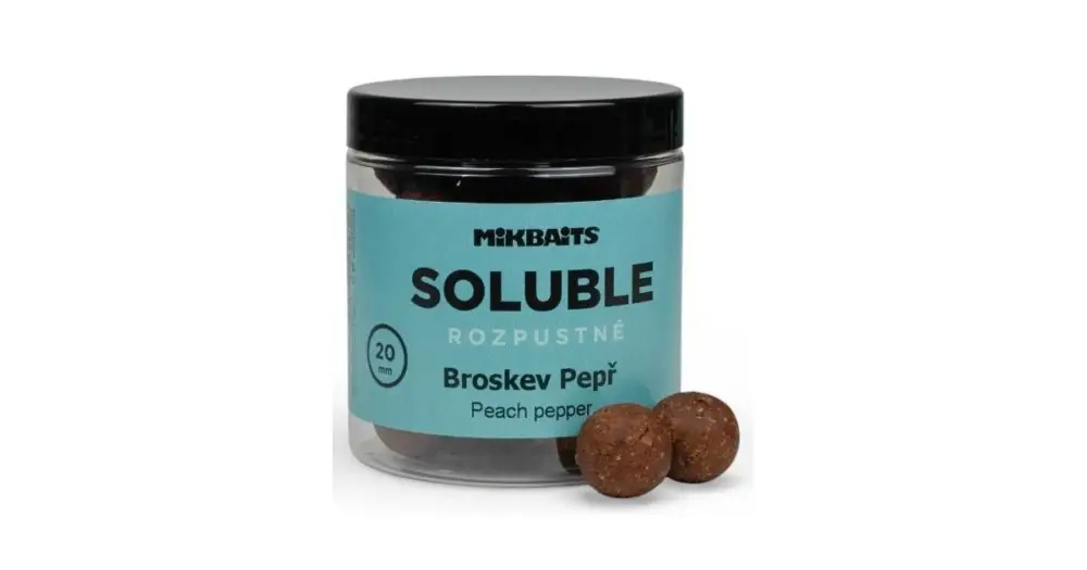 Vrácení Zdarma Mikbaits Rozpustné Boilie Soluble Broskev Pepř 250 ml