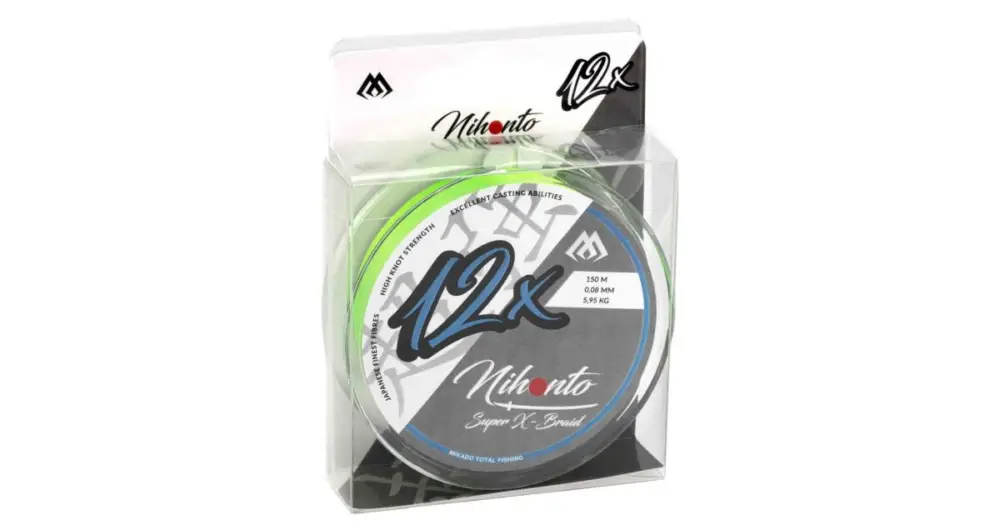 Nová Kolekce Mikado Splétaná Šňůra Nihonto Super X-Braid Fluo 150 m - 0,14 mm 10,95 kg