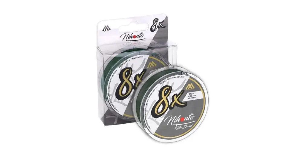 Horká Nabídka Mikado Splétaná Šňůra Nihonto Octa Braid Zelená 150 m - 0,16 mm 12,9 kg