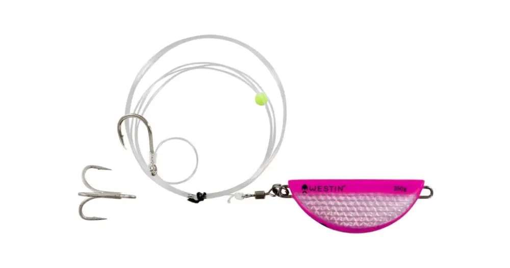 Přímo Od Výrobce Westin Návazec Sea Rigs Halibut Anti Twist Rig Pink Flash - 350 g