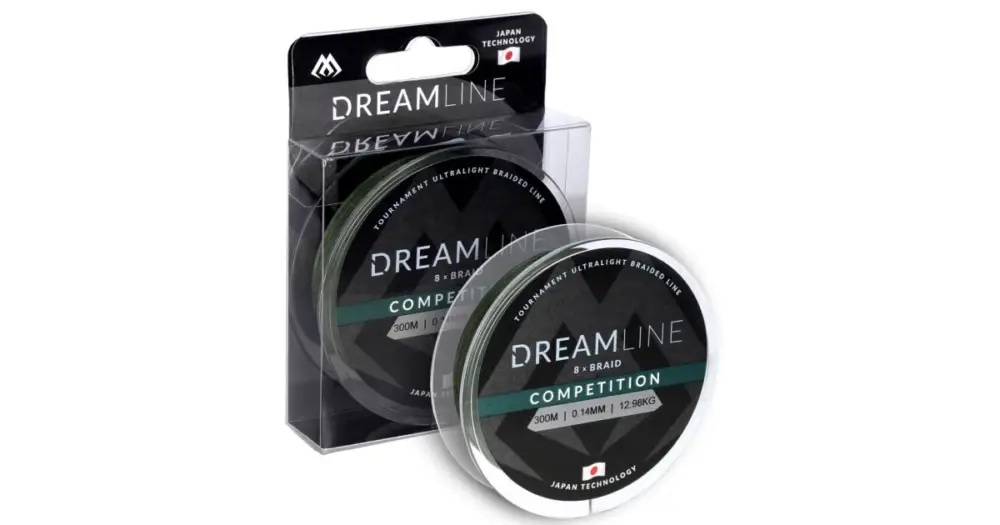 Mikado Pletená Šňůra Dream Line Competition Zelená 300 m - 0,18 mm 18,32 kg Novinka