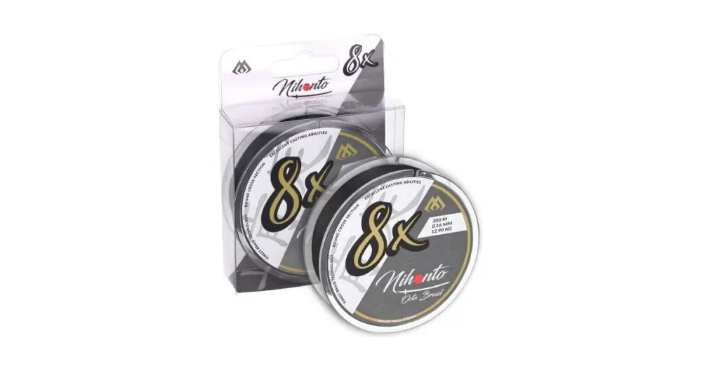 Sleva Mikado Pletená Šňůra Nihonto Octa Braid Černá 300 m - 0,35 mm 35,4 kg