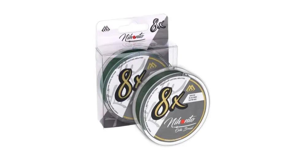 Mikado Pletená Šňůra Nihonto Octa Braid Zelená 300 m - 0,26 mm 22,6 kg Finální Výprodej