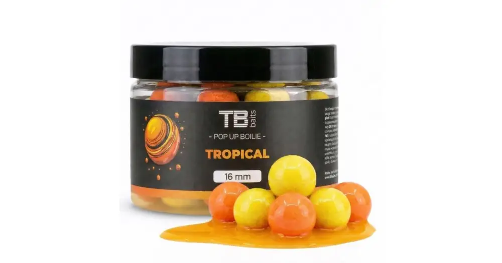 TB Baits Plovoucí Boilie Pop-Up Tropical + NHDC 50 g - 12 mm Cenový Hit