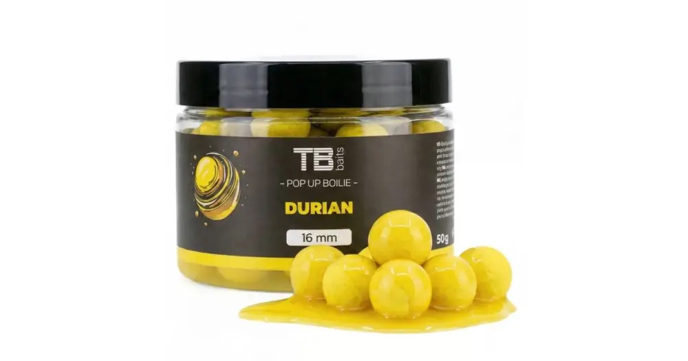 TB Baits Plovoucí Boilie Pop-Up Durian + NHDC 50 g - 12 mm Bezpečná Platba