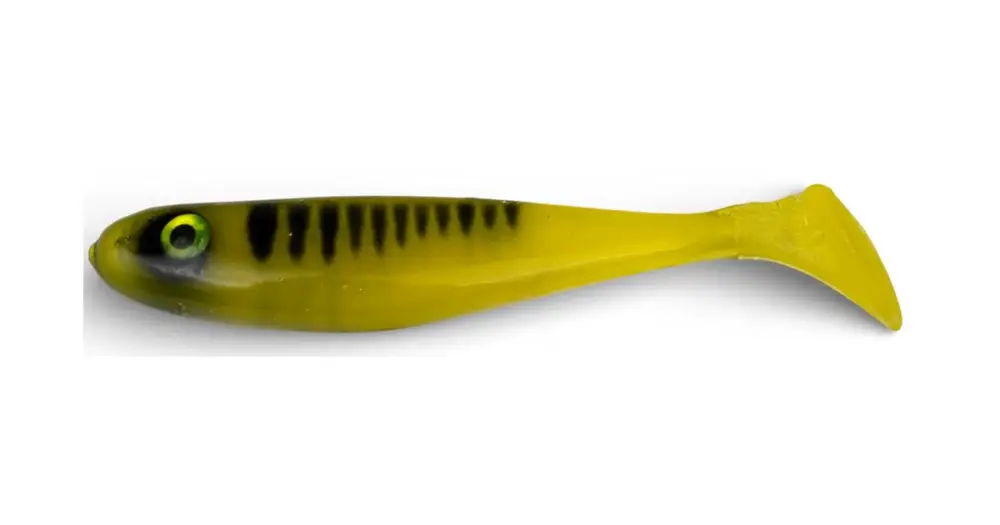 Koupit Online Yaccuza Gumová Nástraha Hand Made Killer Airbrush Yellow Tiger 15 cm 38 g 1 ks