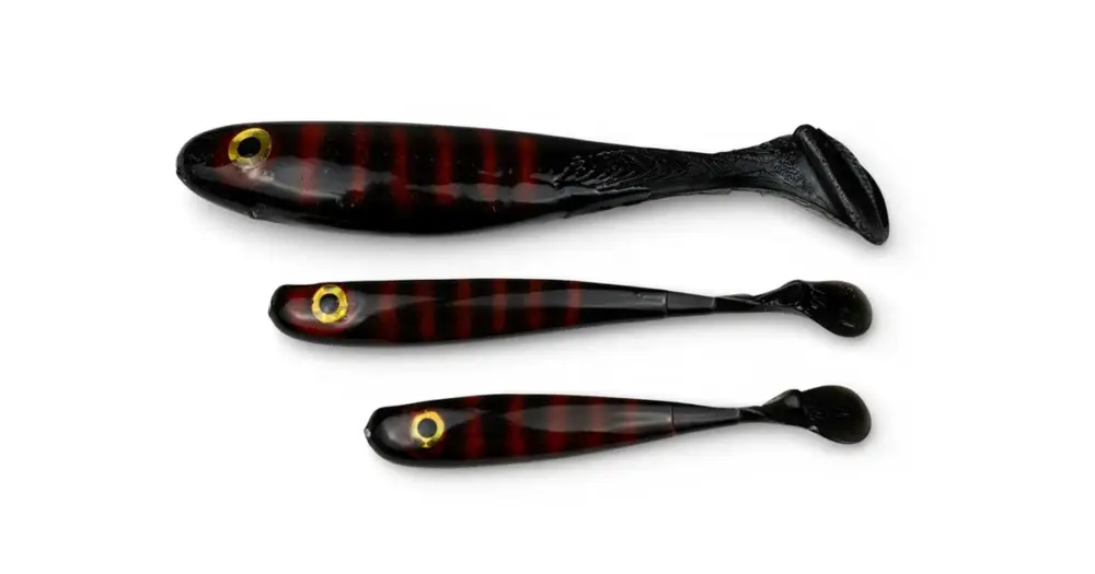 Yaccuza Gumová Nástraha Hand Made Killer Airbrush Black Stripes - 12,5 cm 11 g 2 ks Nejlepší Cena