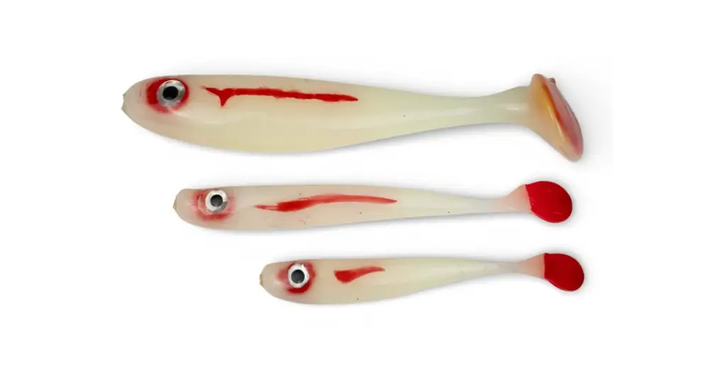 Nejlepší Cena Yaccuza Gumová Nástraha Hand Made Killer Airbrush White Ghost - 12,5 cm 11 g 2 ks