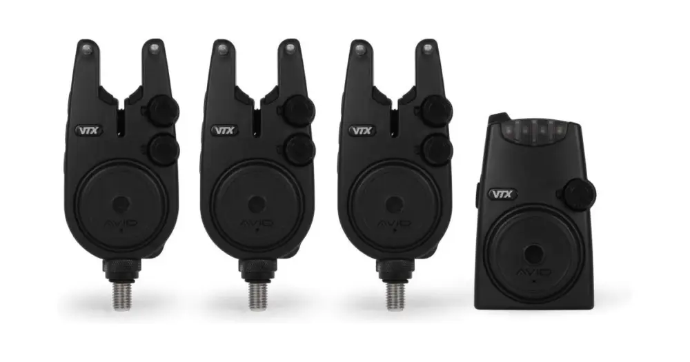 Avid Carp Sada Signalizátorů VTX Bait Alarm Set 3+1 Dokud Zásoby Vydrží