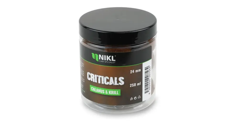Nikl Criticals boilie Calanus & Krill 250 ml - 18 mm Nakupujte Hned