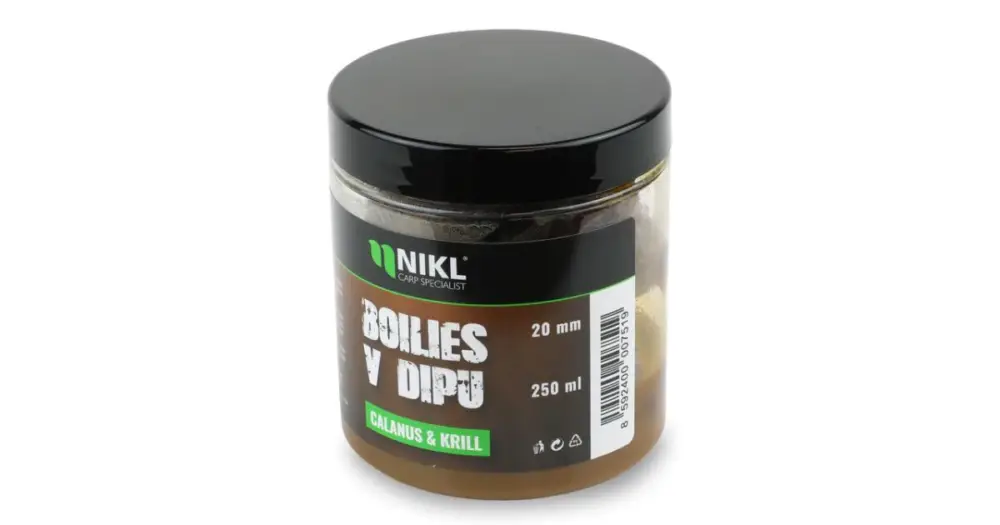Nikl Boilies V Dipu Calanus & Krill 250 ml - 24 mm Autentický