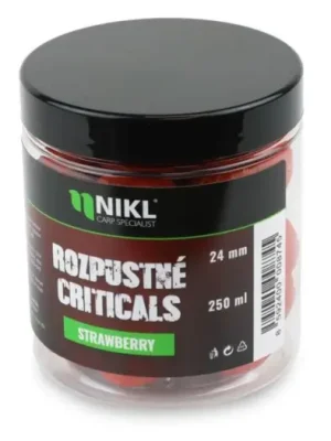 Akční Nabídka Nikl Rozpustné Criticals Boilie Strawberry 250 ml