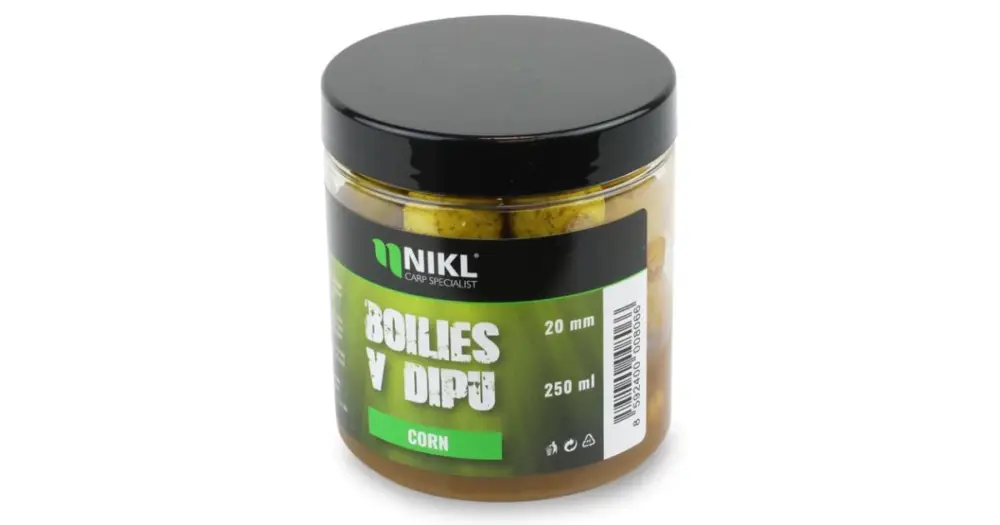Pouze Dnes Nikl Boilies V Dipu Corn 250 ml