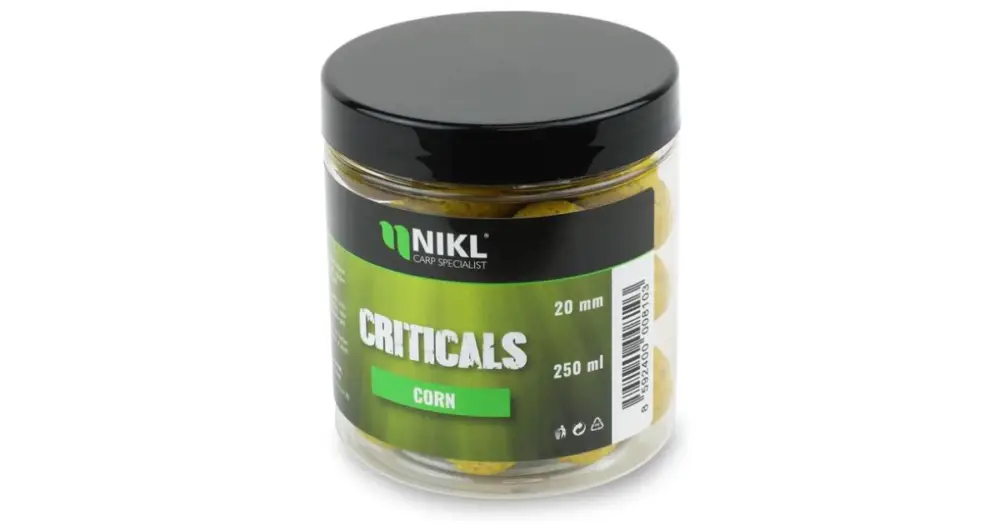 Nikl Criticals Boilie Corn 250 ml - 24 mm Ihned K Objednání