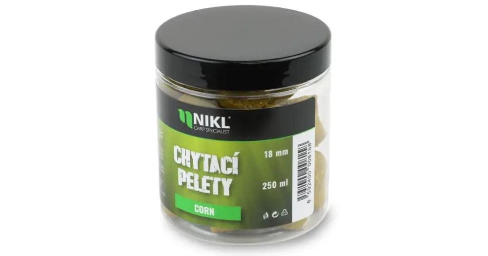 Horká Nabídka Nikl Pelety Chytací Corn 250 ml - 18 mm