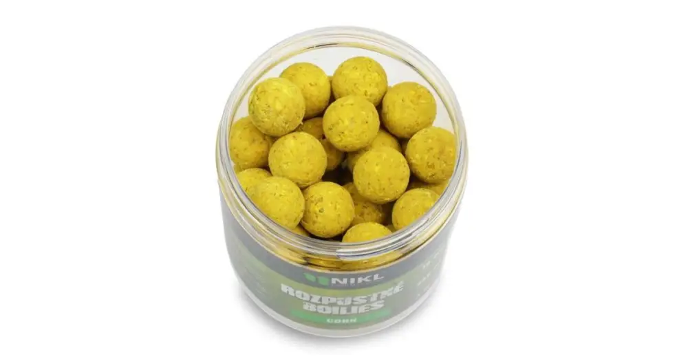 Značkový Nikl Boilies Rozpustné Corn 250 ml - 18 mm