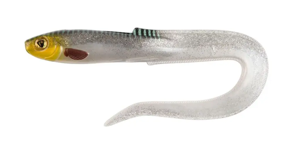 Sezónní Sleva Fox Rage Gumová Nástraha Slick Eel UV Silver Halo - 21 cm
