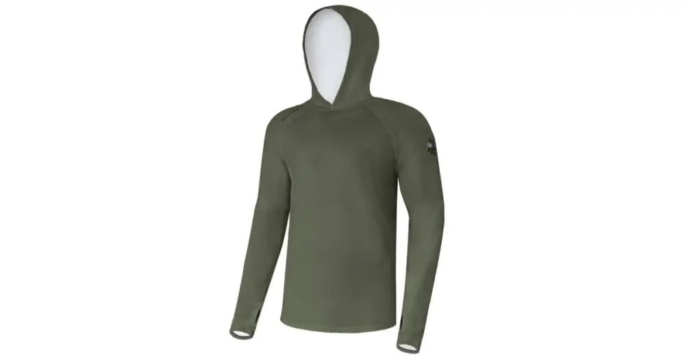 Giants Fishing Funkční Tričko S Dlouhým Rukávem UV50+ Hoodie Dark Green - S Dokud Zásoby Vydrží