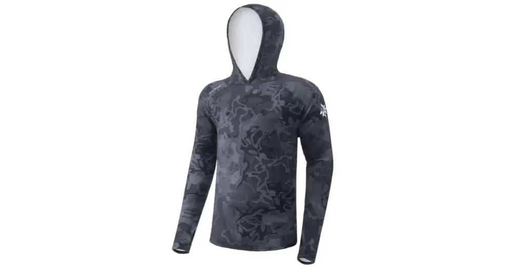 Giants Fishing Funkční Tričko S Dlouhým Rukávem UV50+ Hoodie Camo Grey - L Levný