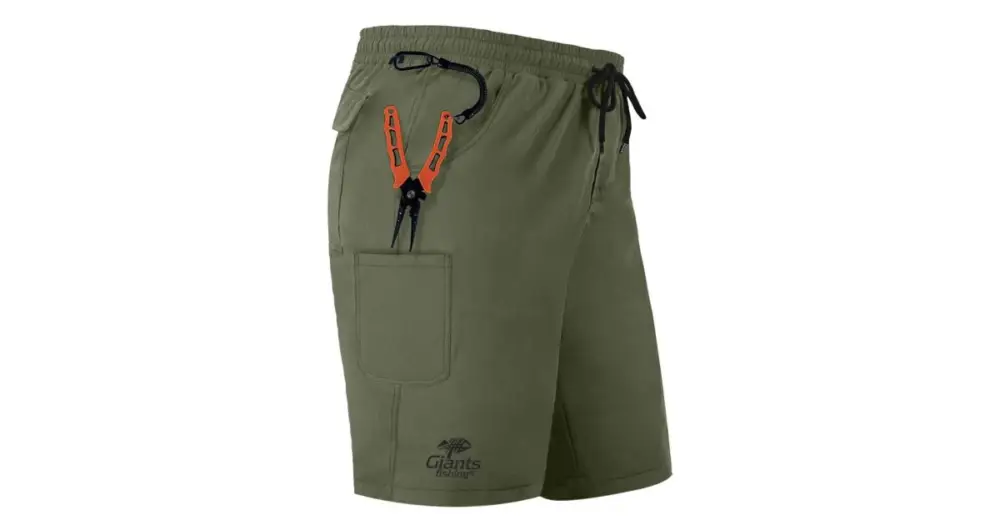 Giants Fishing Kraťasy Shorts Quick Dry UV50+ Olive Green - XXL Cenově Výhodný