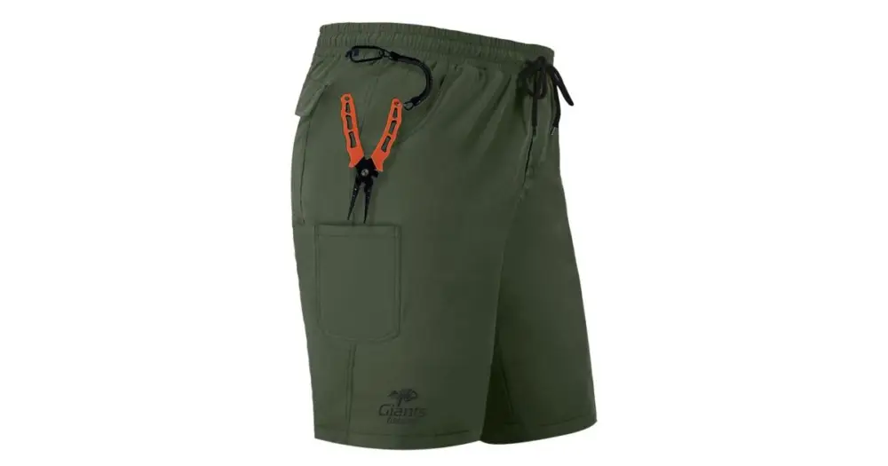 Giants Fishing Kraťasy Shorts Quick Dry UV50+ Dark Green - XXL Jen Po Omezenou Doba