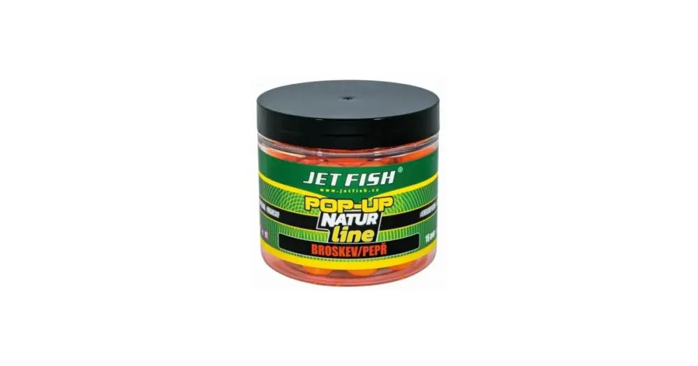 Jet Fish Plovoucí Boilie Pop-Up Natur Line Broskev Pepř - 60 g 16 mm Akční Nabídka