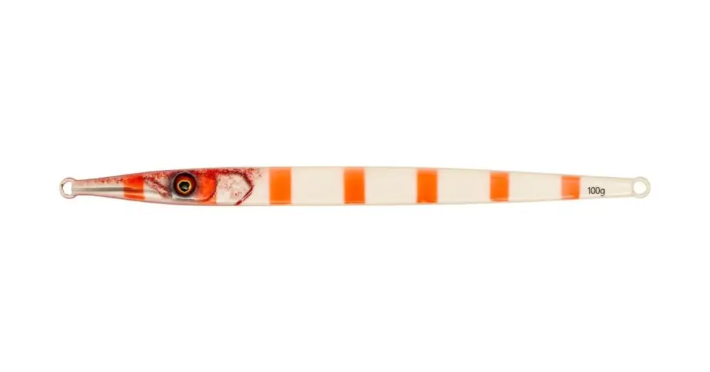 Objednat Nyní Westin Pilker Flashin Garfish Redhead Zebra UV - 20 cm 150 g