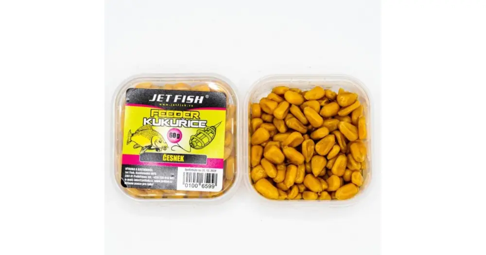 Aktuální Jet Fish Kukuřice Feeder 60 g - Česnek