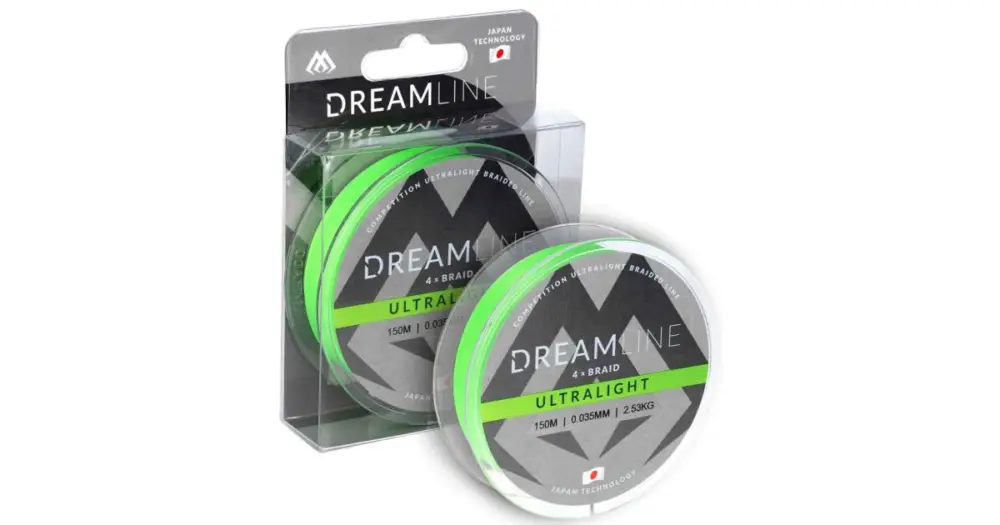 Mikado Splétaná Šňůra Dreamline Ultralight Fluo Zelená 150 m - 0,058 mm 4,43 kg Nejlepší Cena