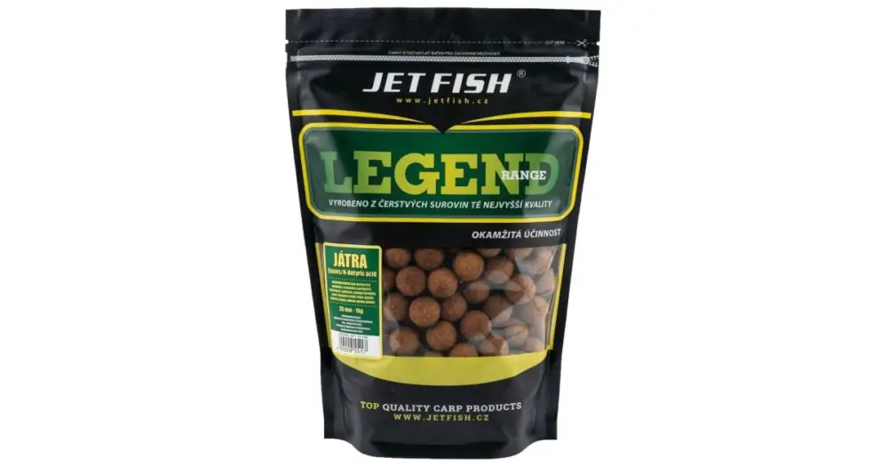 Hit Sezóny Jet Fish Boilie Legend Range Játra Ananas N-Butyric - 1 kg 24 mm
