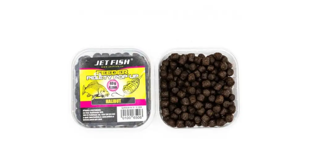 Expresní Doručení Jet Fish Měkčené Pop-Up Pelety Halibut 40 g - 4 mm