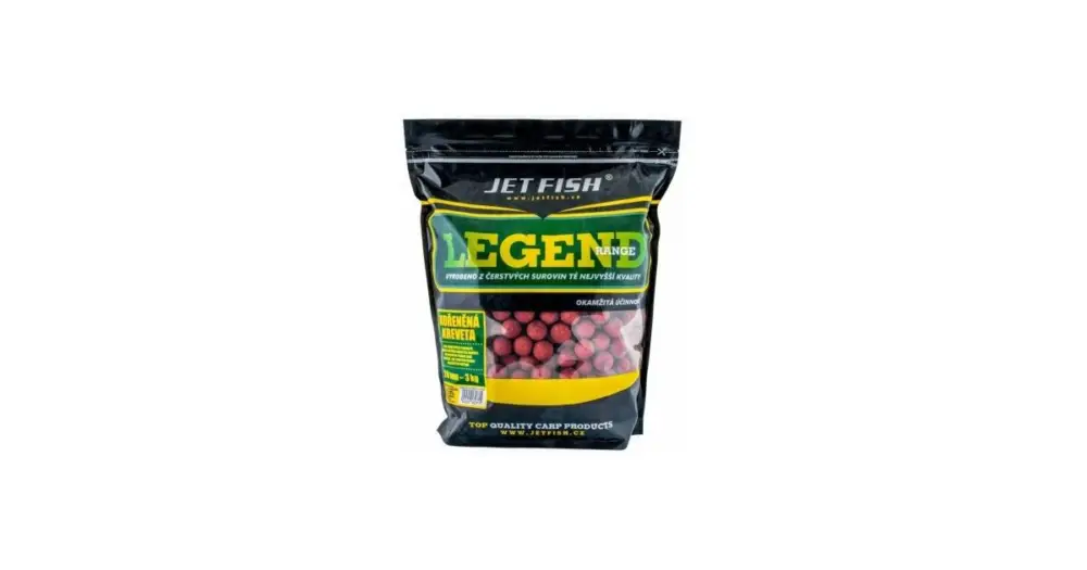 Jet Fish Boilie Legend Range Kořeněná Kreveta - 3 kg 20 mm Finální Výprodej