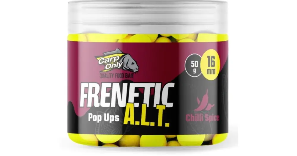 Carp Only Plovoucí Boilies Frenetic A.L.T. Hi-Visual Pop Ups 16 mm 50 g Pouze Dnes