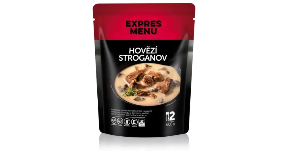 Expres Menu Hovězí Stroganov 600 g Objednat Nyní