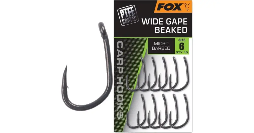 Fox Háčky Wide Gape Beaked 10 ks - 5 Pouze Dnes