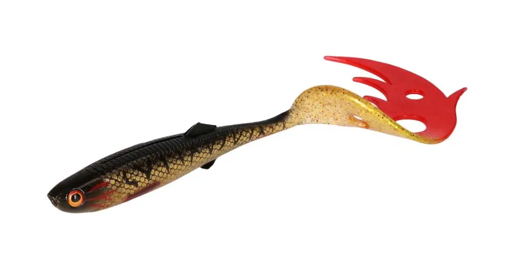 Bezpečná Platba Mikado Gumová Nástraha Sicario Pike Tail Spotted Bullhead Balení