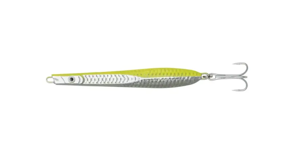 Kinetic Pilker Twister Sister Chartreuse/Silver - 200 g 17,5 cm #6/0 Levný