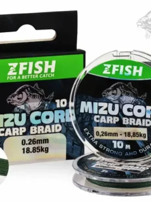 Zfish Šňůrka MizuCord Carp Braid Line 10 m - 0,26 mm 18,85 kg Omezená Nabídka