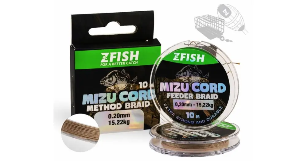 Zfish Šňůrka MizuCord Method Feeder Braid 10 m - 0,18 mm 13,83 kg Sleva