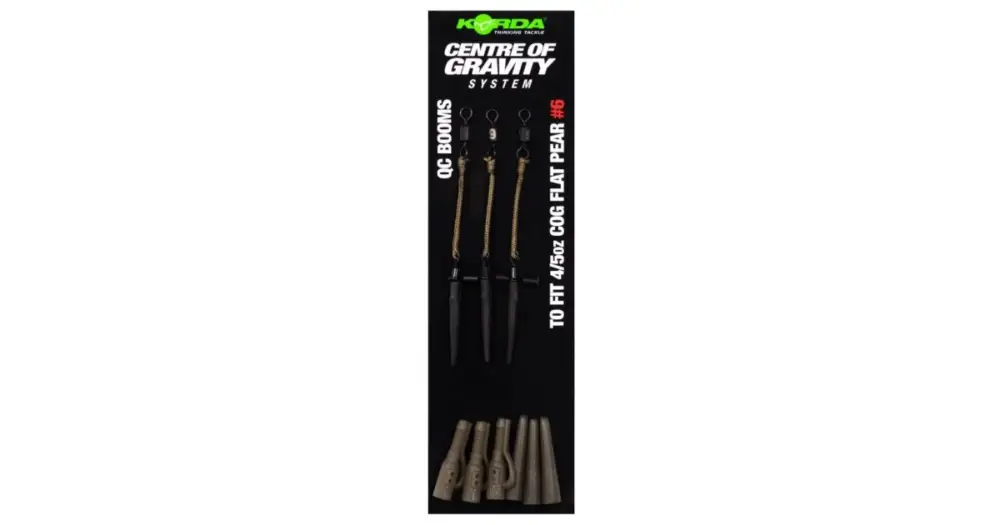 Korda Montáž Centre Of Gravity Boom QC Flat Pear 3 ks - 4/5 oz Levný