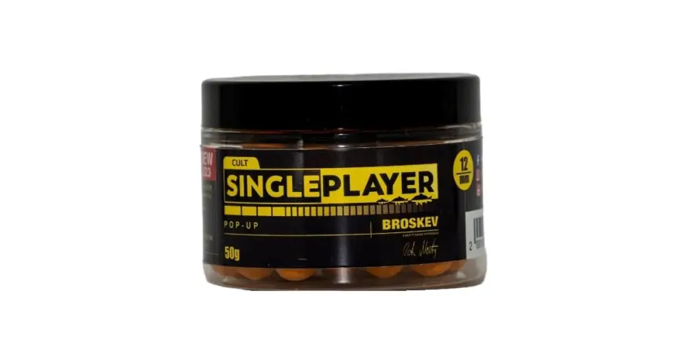 Singleplayer Plovoucí Boilies Pop-Up Boilies Broskev 50 g - 12 mm Sleva