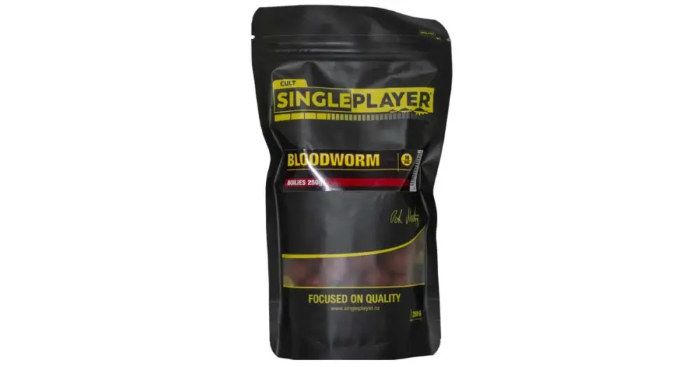 Singleplayer Boilies Bloodworm - 250 g 16 mm Doprava Zdarma