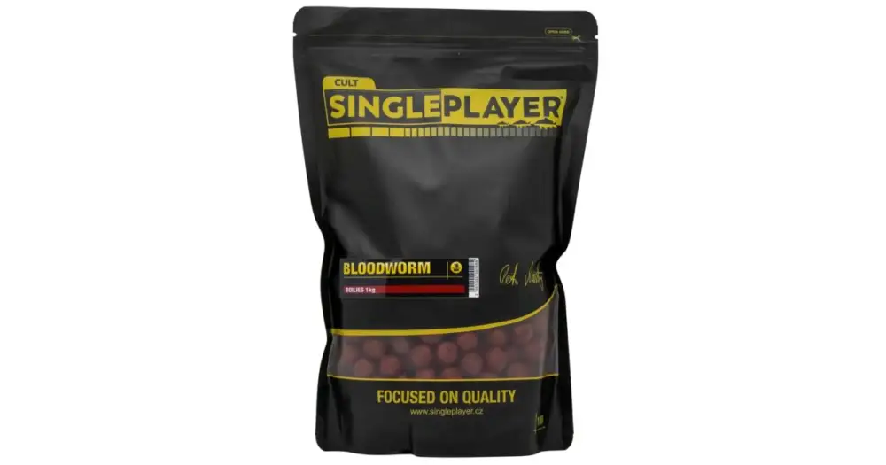 Nová Kolekce Singleplayer Boilies Bloodworm - 3 kg 20 mm