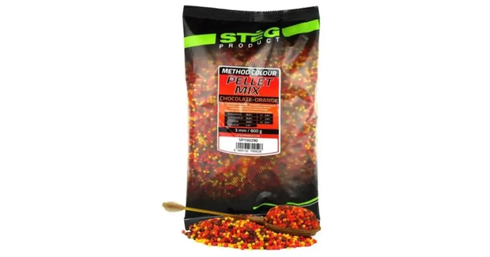 Stég Pelety Pellet Mix 800 g 3 mm - Chocolate Orange Sleva