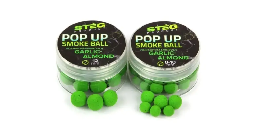 Časově Omezené Stég Plovoucí Boilie Pop Up Smoke Ball 10 g 12 mm - Garlic Almond